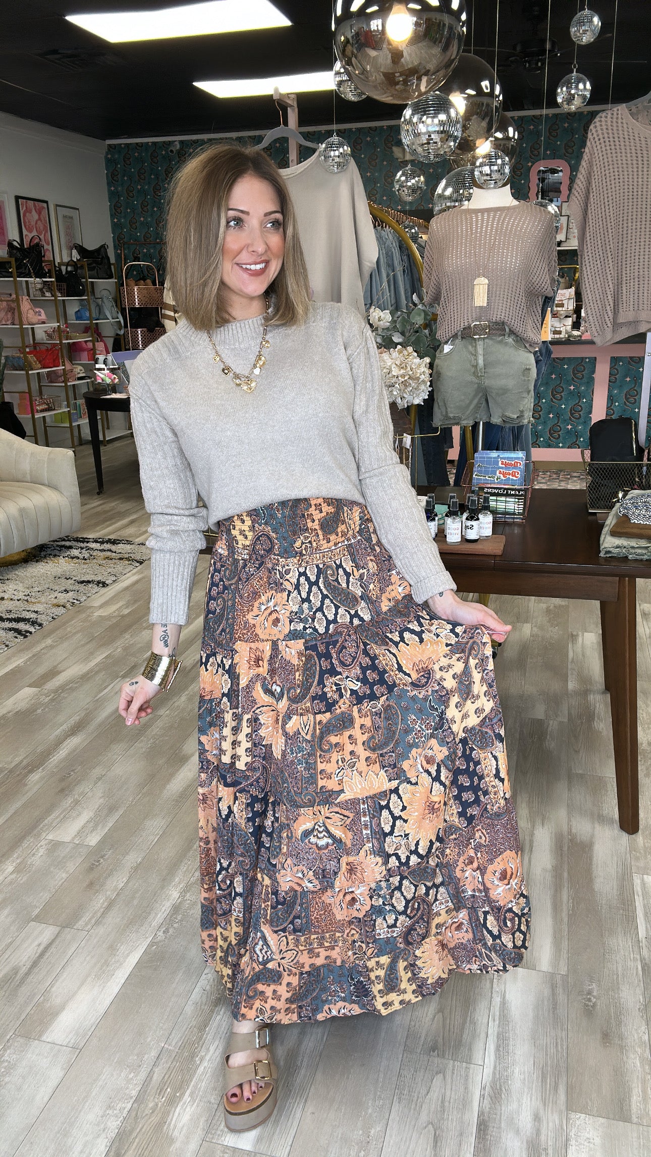 Wanderlust Boho Maxi Skirt