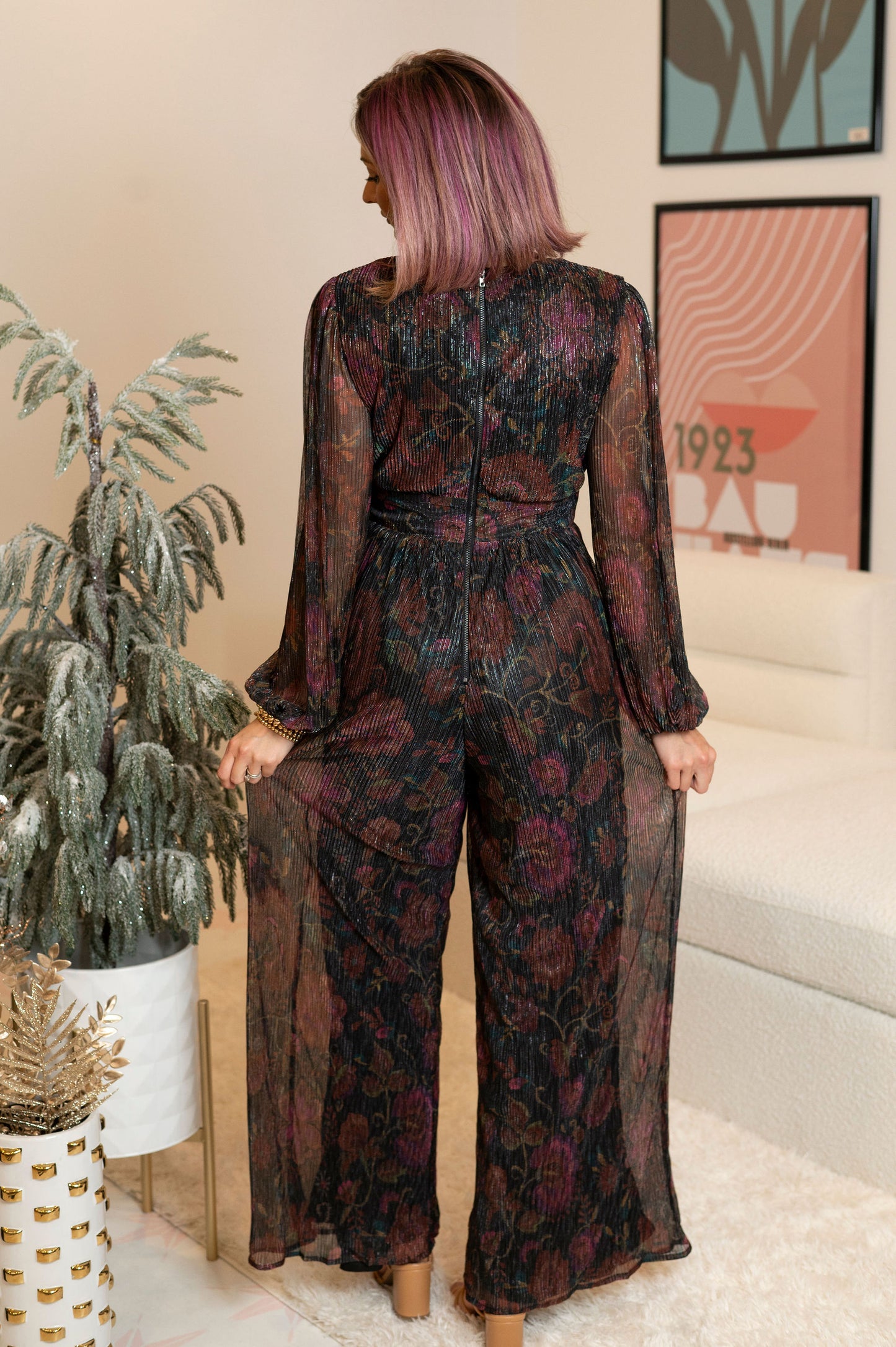 Mesmerizing Impressions Floral Jumpsuit