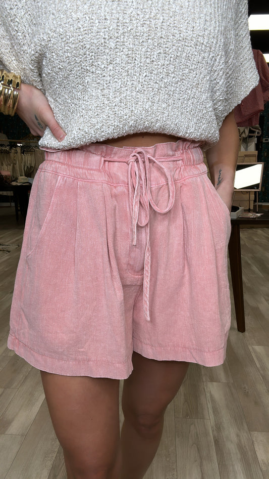 Summer Journey Pleated Shorts