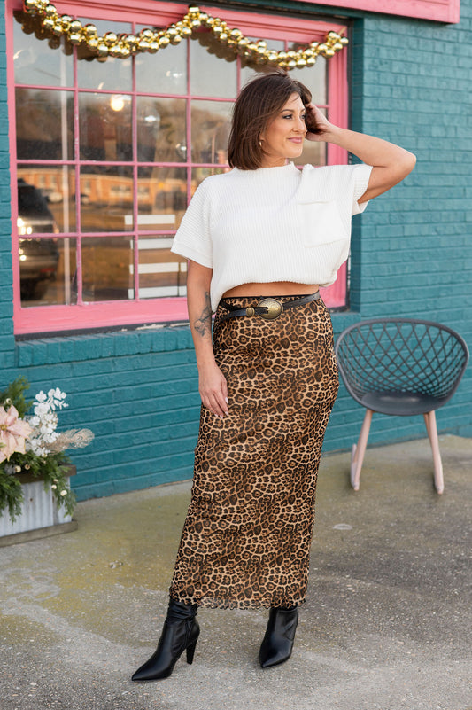 Fashion Forward Leopard Skirt