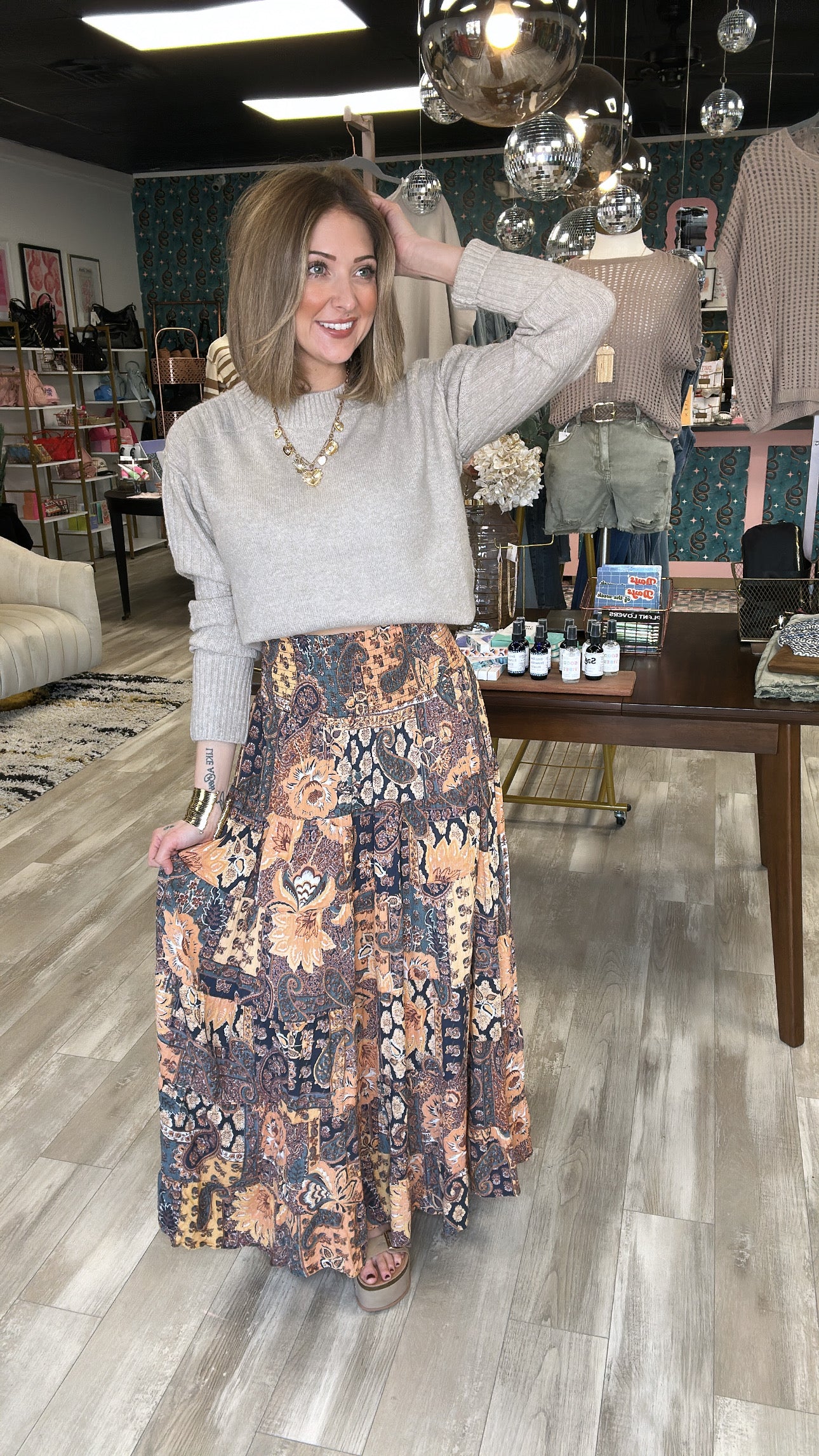 Wanderlust Boho Maxi Skirt