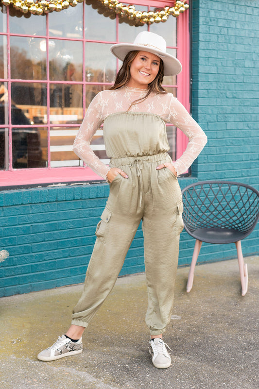 Made To Amaze Satin Jumpsuit