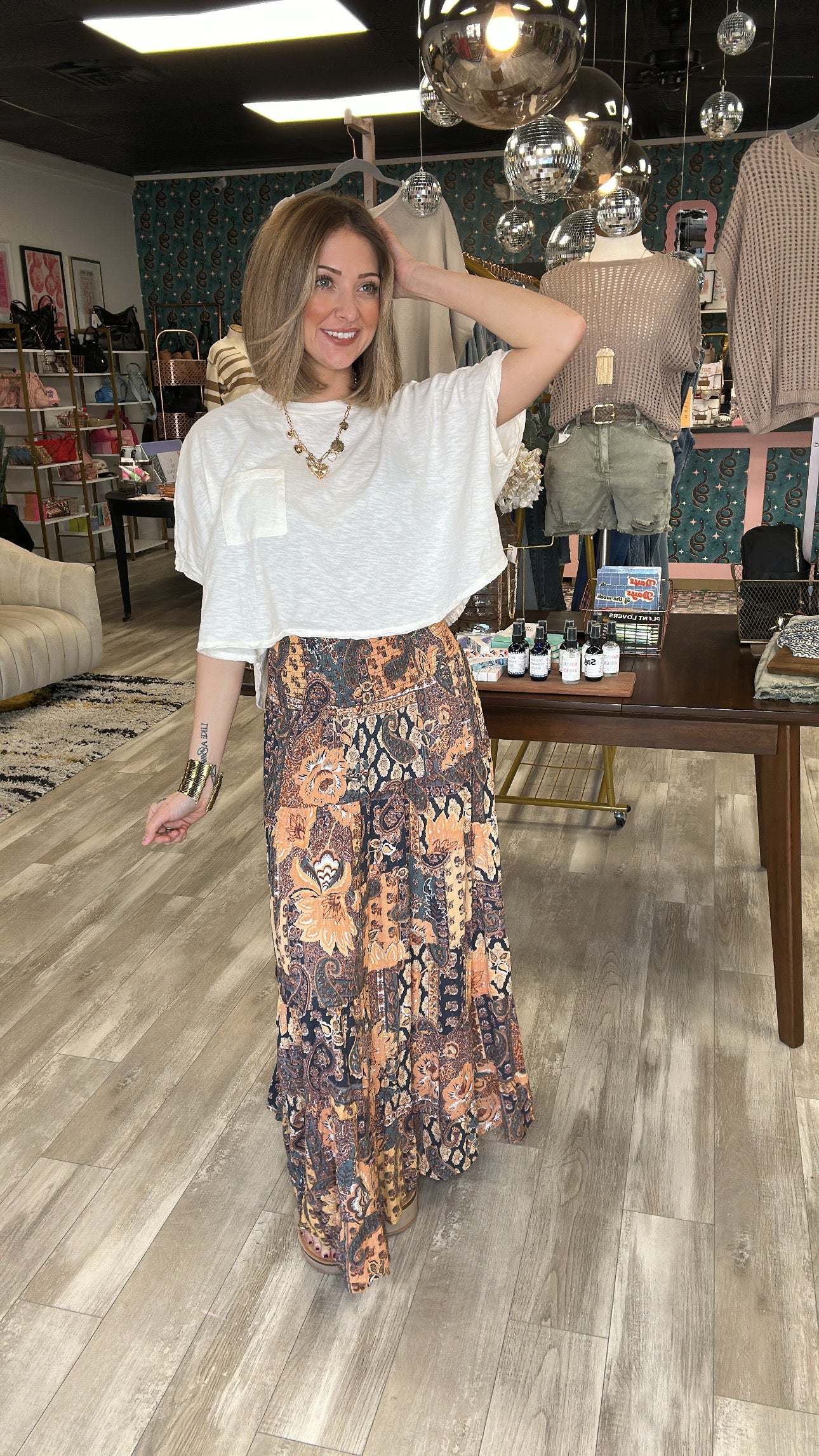 Wanderlust Boho Maxi Skirt