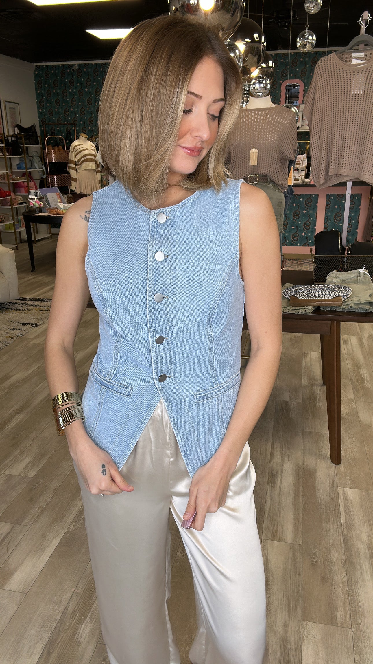 Rule The World Denim Top