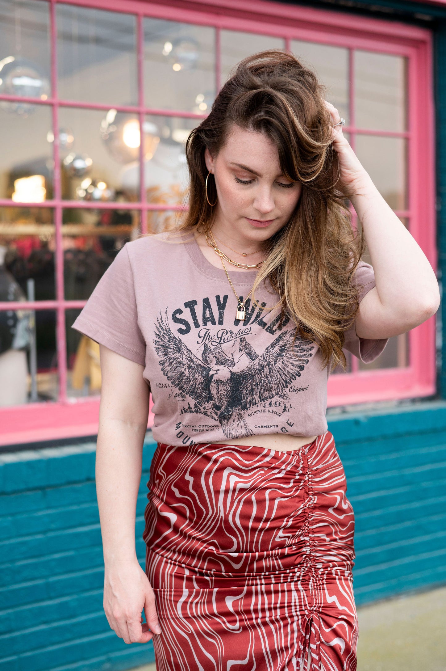 Stay Wild Cropped Graphic Tee
