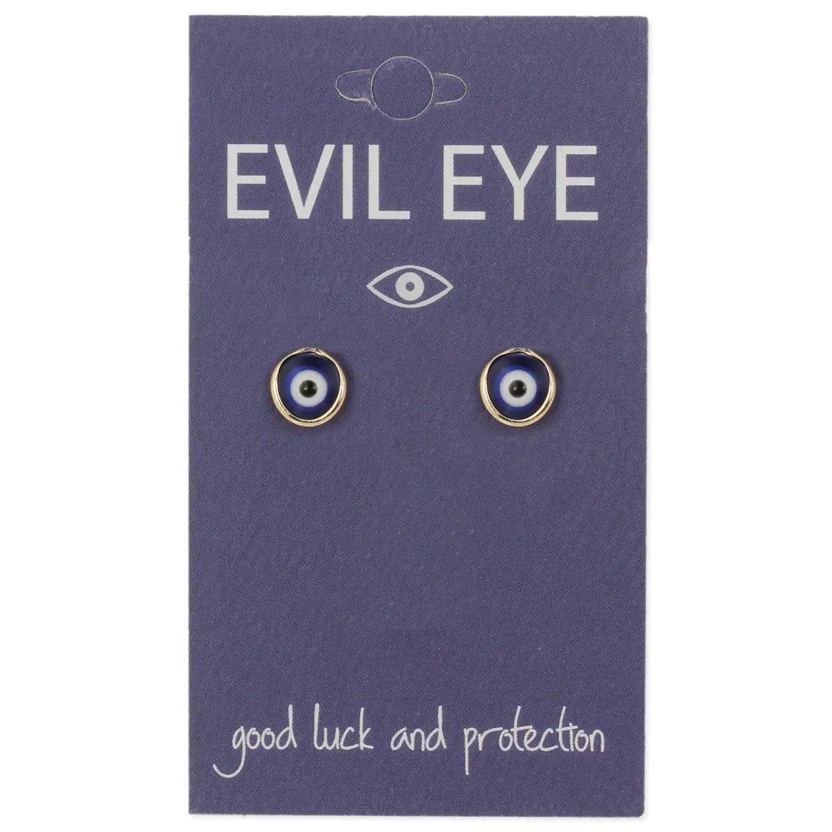 Evil Eye Post Earrings {MULTIPLE COLORS}